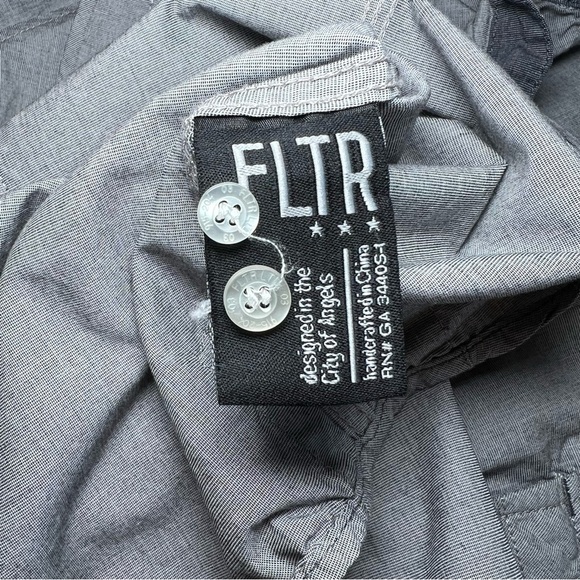 FLTR - Faith Loyalty Truth Respect Long Sleeve Button Up 100% Cotton - Picture 5 of 6